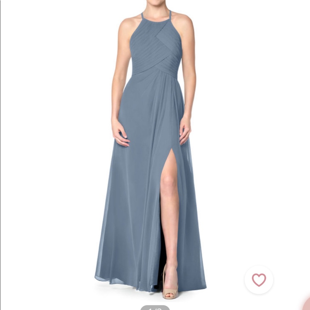 Azazie Dusty Blue Ginger Allure Bridesmaid Dress